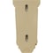 Ekena Millwork 6 1/4"W x 4"D x 12"H Cole Pilaster Wood Corbel, Maple CORW06X04X12COMA - alternate 2